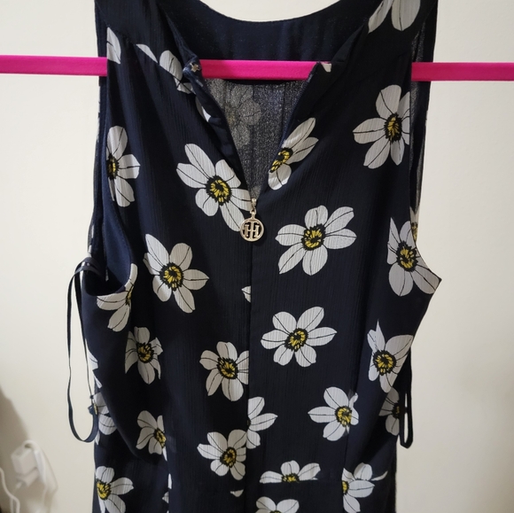 Tommy Hilfiger midi dress size 2. Beautiful floral print. Blue / white - Picture 5 of 11